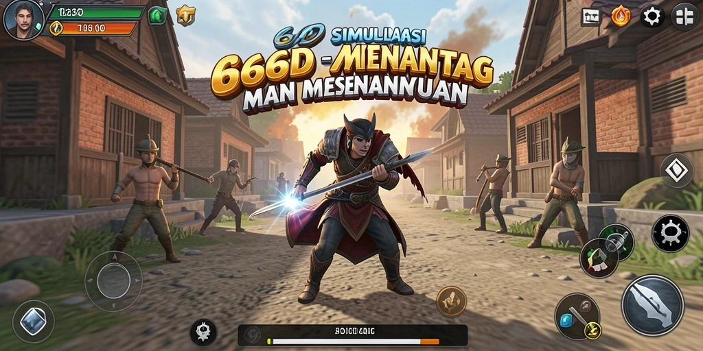 Tampilan gameplay 66D yang menarik dan realistis.