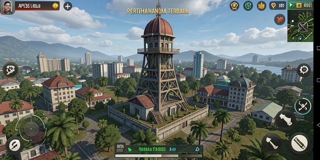 Tampilan seru gameplay Tower Defense API36 yang penuh strategi.