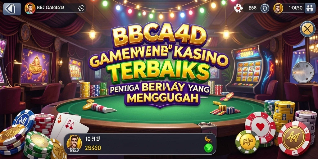 Tampilan menarik gameplay BBCA4D dengan suasana Kasino.