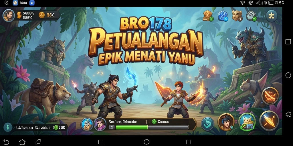 Tampilan indah dari gameplay petualangan BRO178 yang menakjubkan.