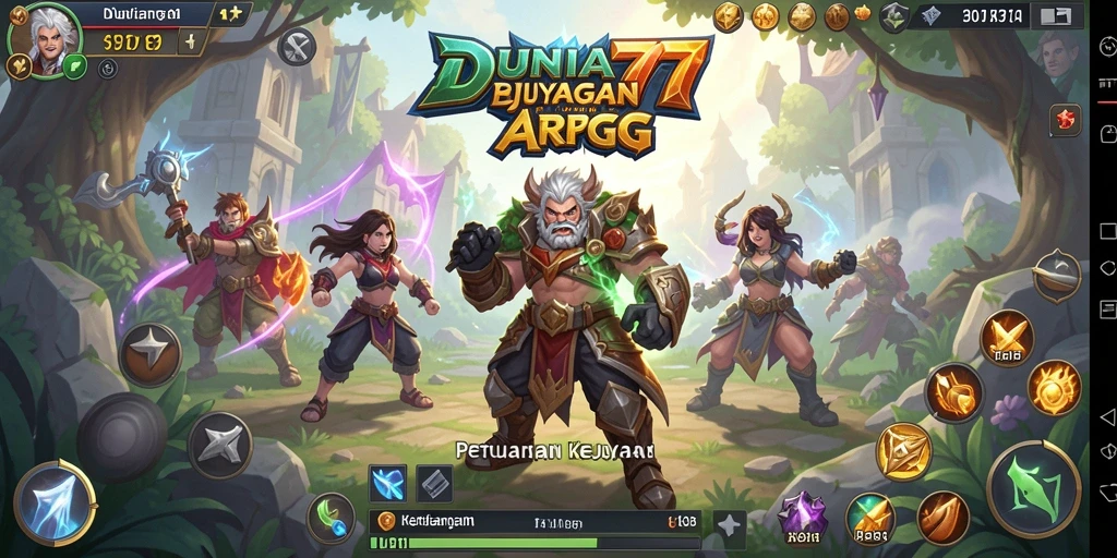 Gameplay menarik dari DUNIA77 dalam dunia ARPG yang epik.