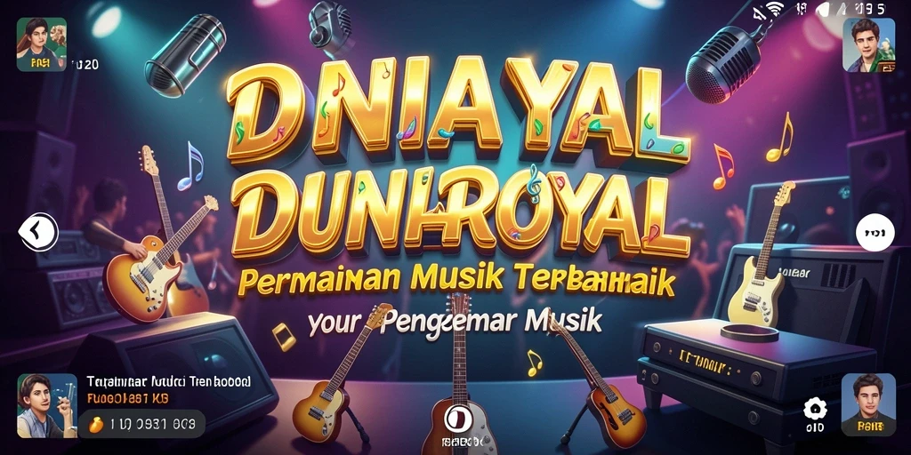 Tampilan menarik gameplay DUNIAROYAL dengan fitur musik interaktif.