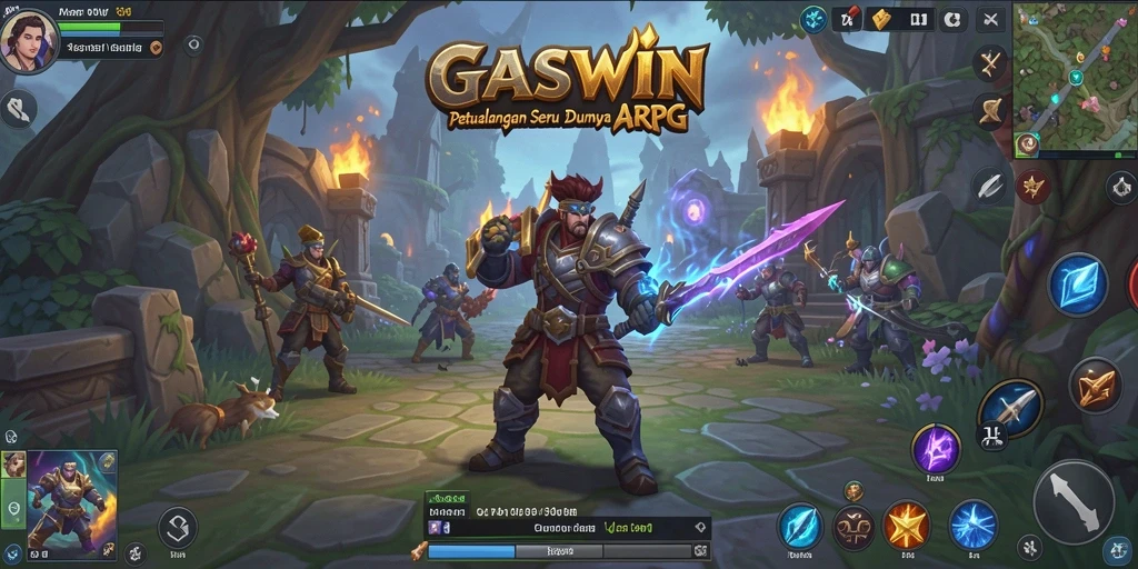 GASWIN menghadirkan aksi seru dalam dunia ARPG yang dinamis.