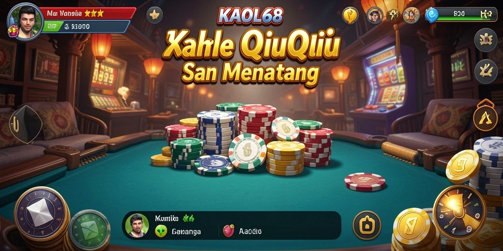 Screenshot KAOL68 menunjukkan aksi seru di permainan QiuQiu.