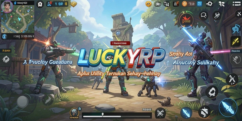 Tampilan antarmuka LUCKYRP yang ramah pengguna dan intuitif.