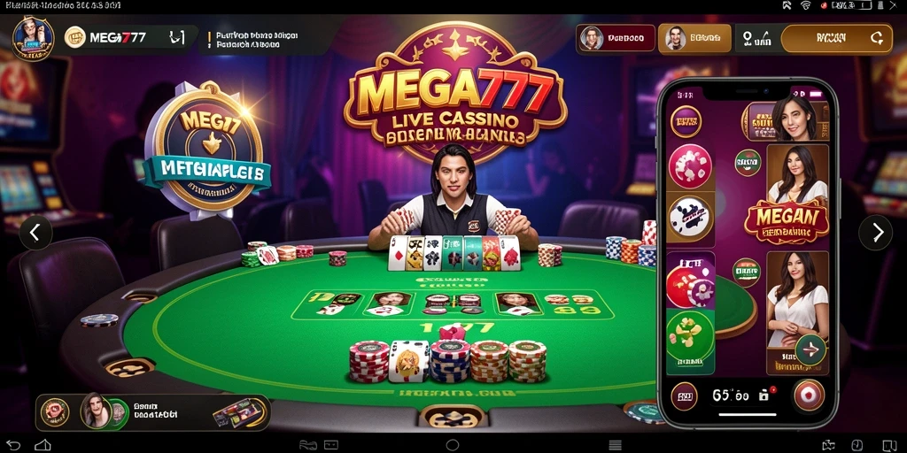 Tampilan gameplay Live Casino yang mengesankan dengan dealer profesional.