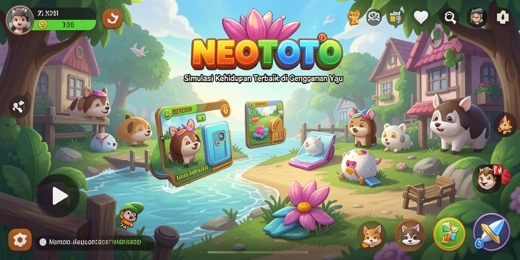Tampilan gameplay NEOTOTO yang kaya dan menarik.