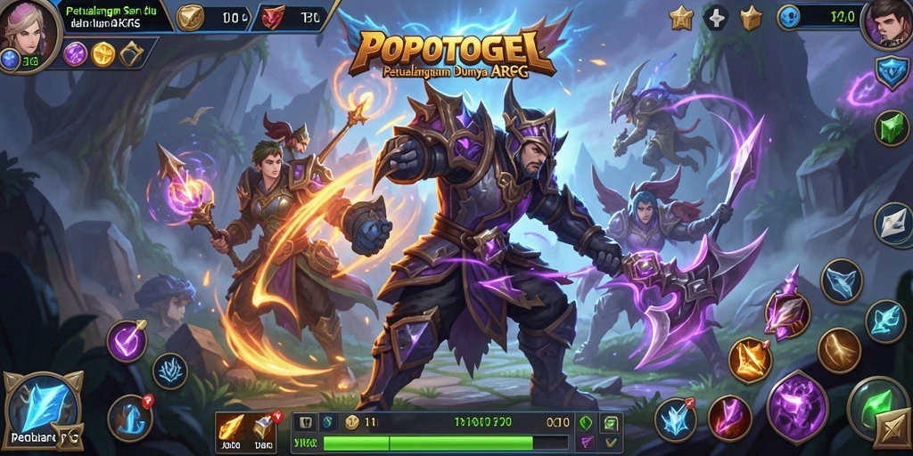 Tangkapan layar gameplay ARPG yang seru dan mendebarkan dalam POPOTOGEL.