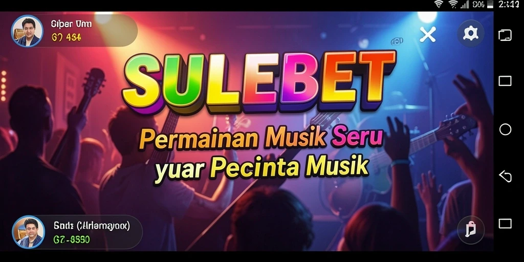 Gameplay seru SULEBET dengan berbagai tantangan musik.
