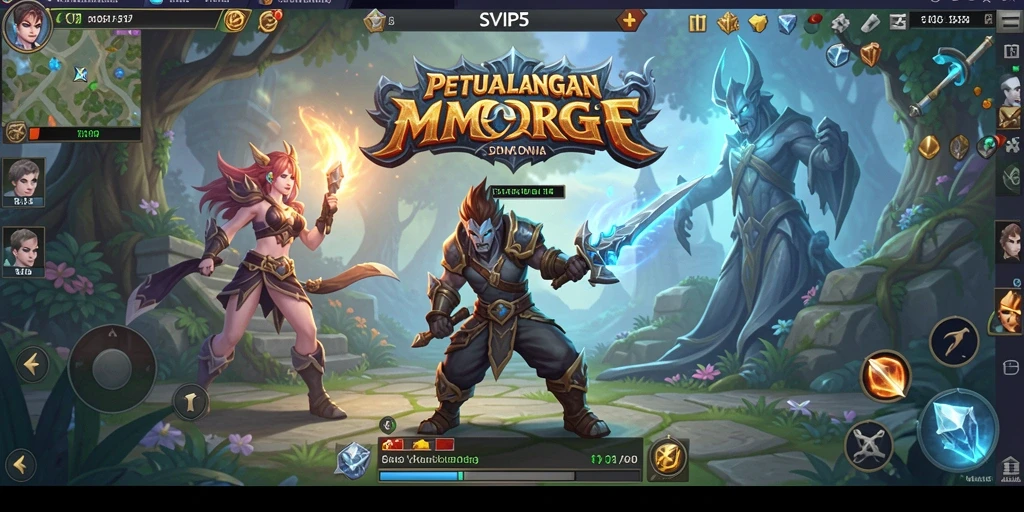 Screenshot gameplay SVIP5 menampilkan aksi mendebarkan dalam petualangan MMORPG.