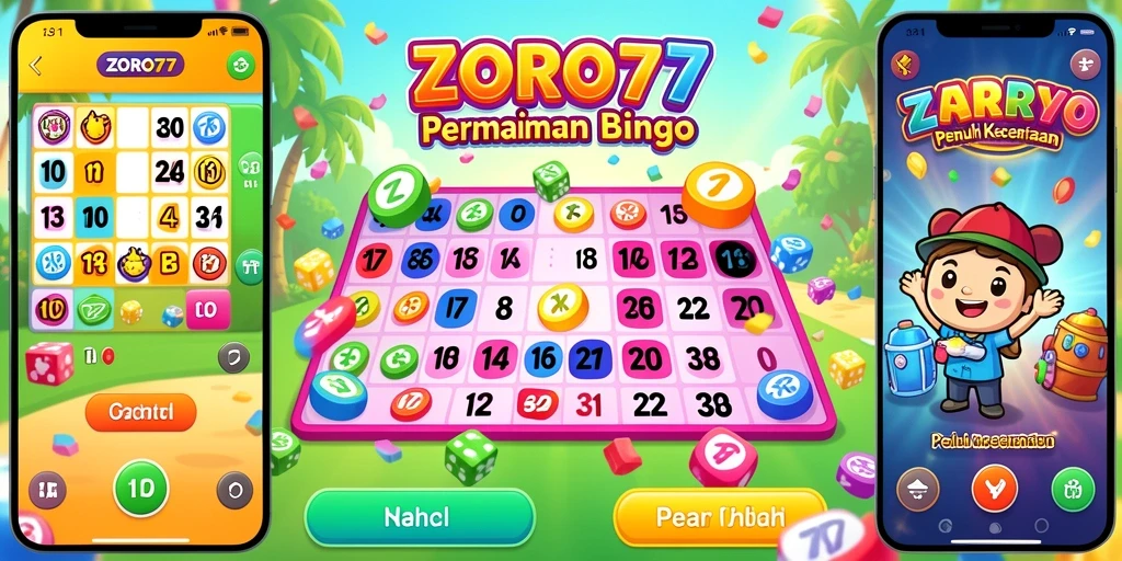Tampilan menarik gameplay Bingo yang seru di ZORO77.